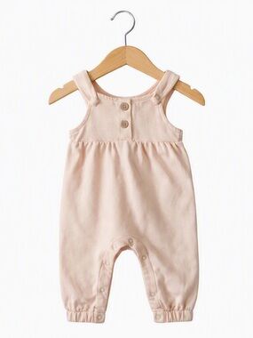 10/$15 Monkey Bars Baby Girls' Romper - Soft Pink Adjustable Straps